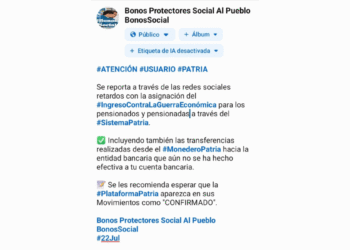 Informaron sobre retrasos en la asignación del bono “Contra La Guerra Económica” para pensionados