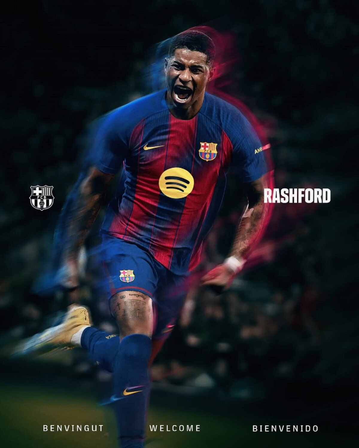 FC Barcelona confirmó el fichaje de Marcus Rashford
