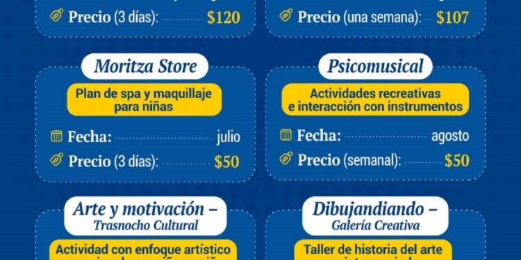 Planes vacacionales y opciones de recreación en Caracas
