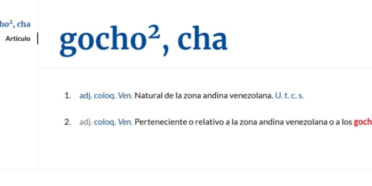 La RAE reconoció oficialmente el término “gocho” como gentilicio de los Andes venezolanos