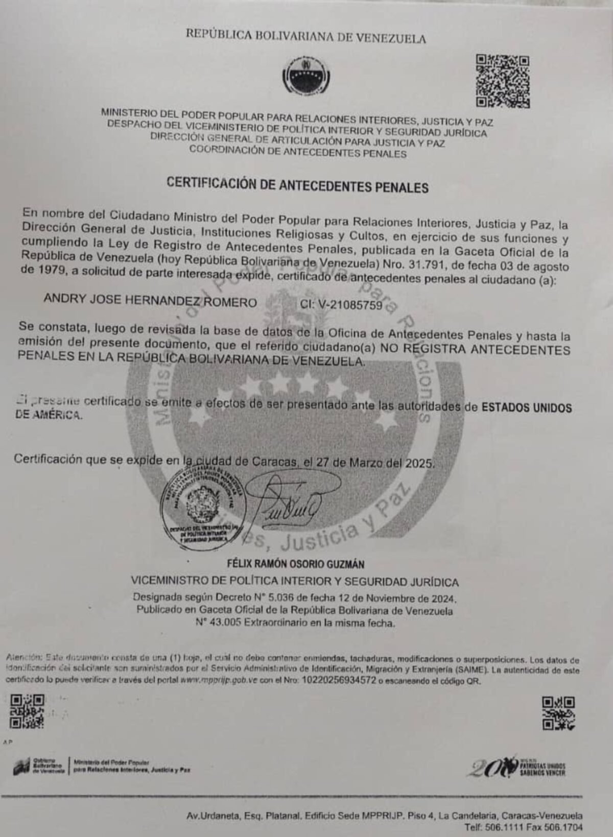Rehenes del Cecot | Las coronas destronaron los sueños de Andry