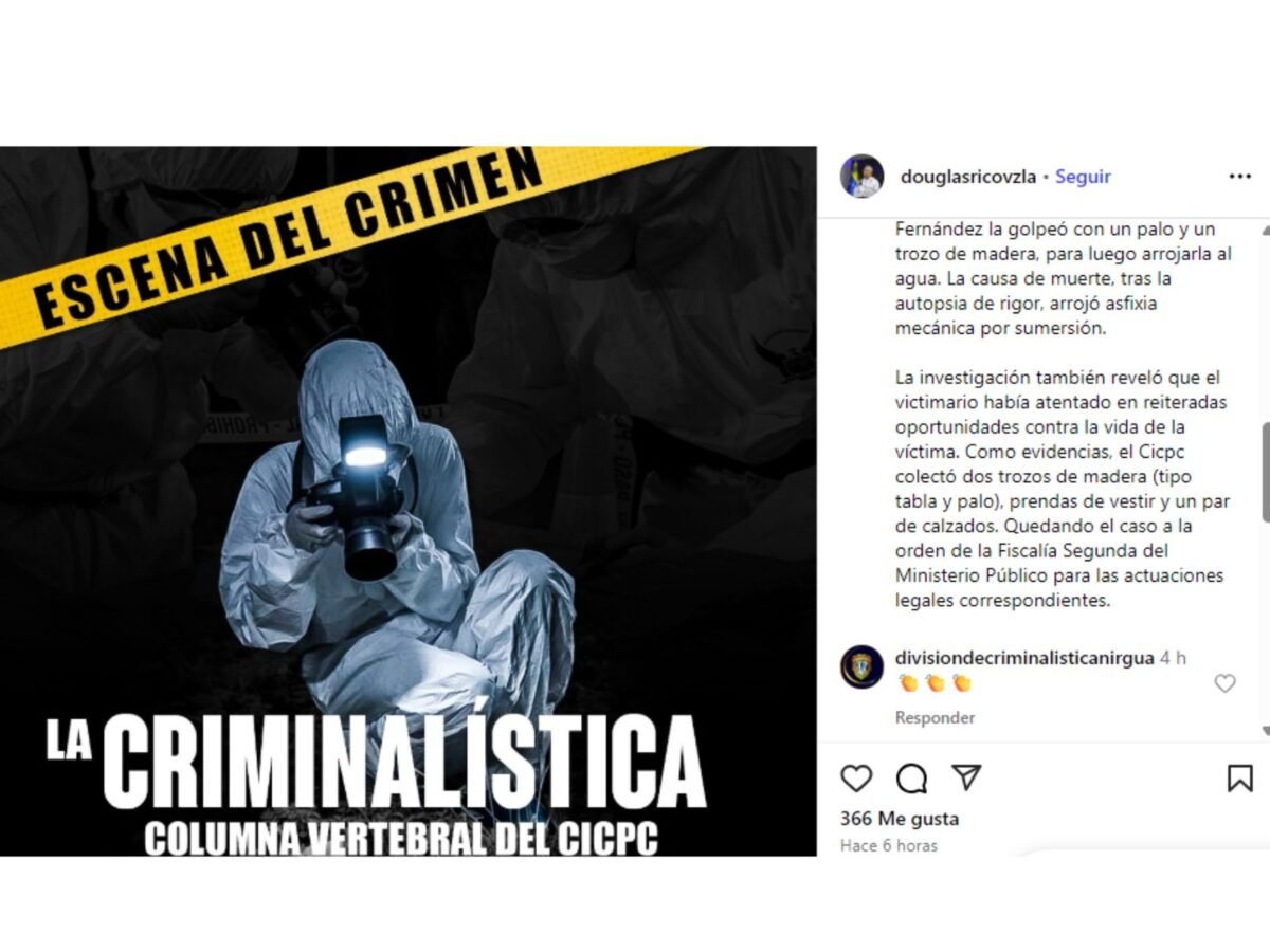 Detuvieron a un hombre por su presunta responsabilidad en el femicidio de su esposa en Guárico