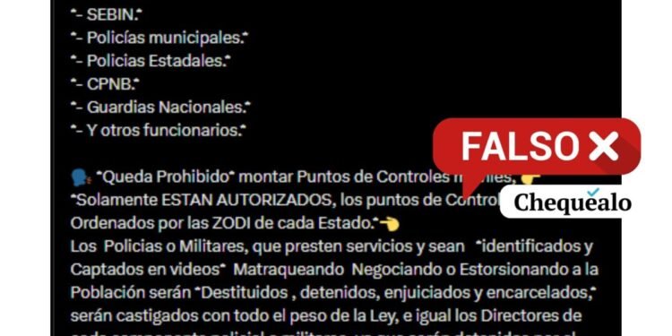 ¿Prohibieron la implementación de alcabalas en Venezuela?