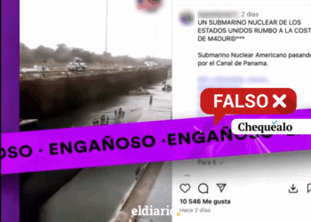 ¿Un video de un submarino nuclear de EE UU que se dirige al Caribe es de agosto de 2025?