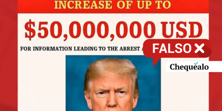 ¿Venezuela ofrece 50 millones de dólares por información para arrestar a Donald Trump?