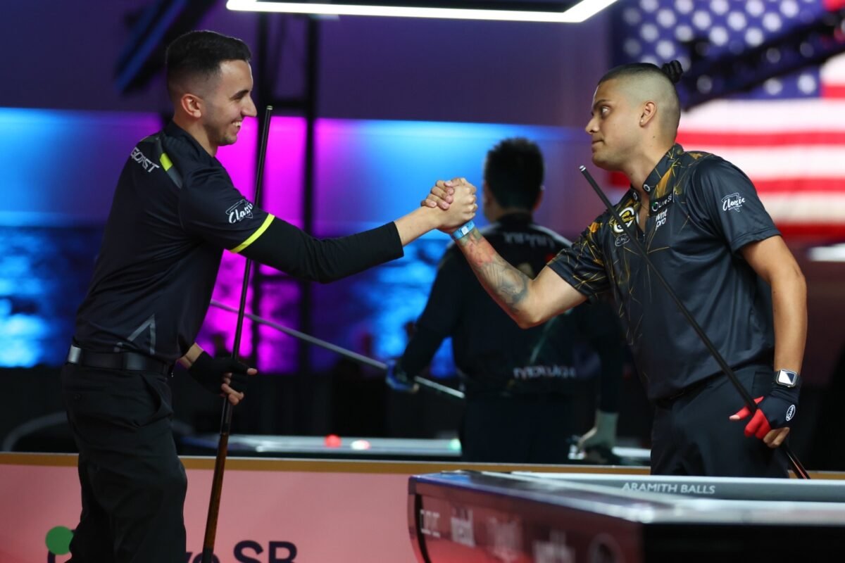 El venezolano Jesús Atencio brilla en el Florida Open tras derrotar a leyendas mundiales del pool