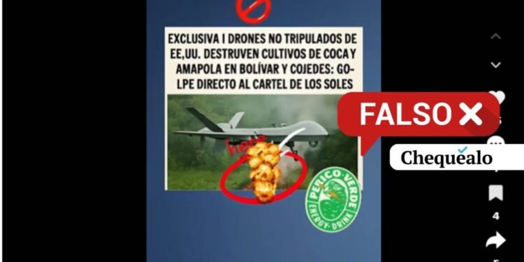 ¿Drones no tripulados de Estados Unidos destruyeron cultivos de coca y amapola en Venezuela?