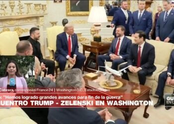 El encuentro entre Volodímir Zelenski y Donald Trump en la Casa Blanca, en imágenes