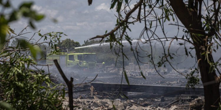 Las imágenes de la explosión en la fábrica de fuegos artificiales en el Zulia