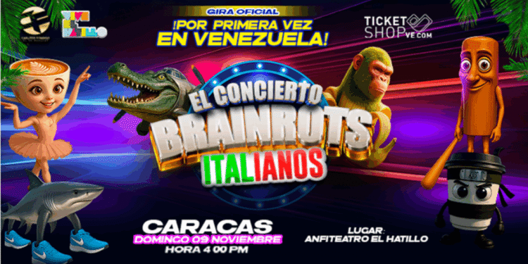 Realizarán un concierto en El Hatillo inspirado en los brainrots italianos 