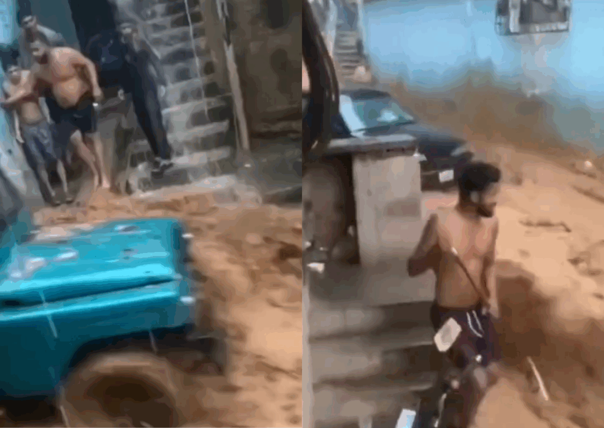 Fuertes lluvias arrastraron vehículos e inundaron viviendas en La Guaira