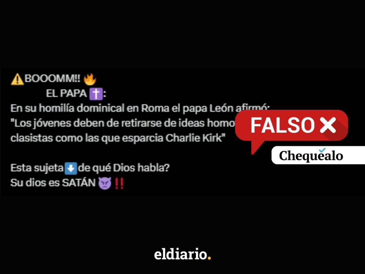 ¿El papa León XIV dijo que los jóvenes deben dejar las ideas homofóbicas como las de Charle Kirk?