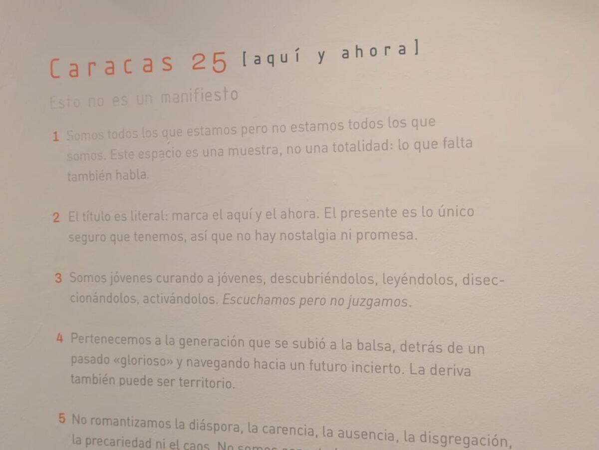 Caracas 25: un grito joven que busca resonar en la escena del arte venezolano