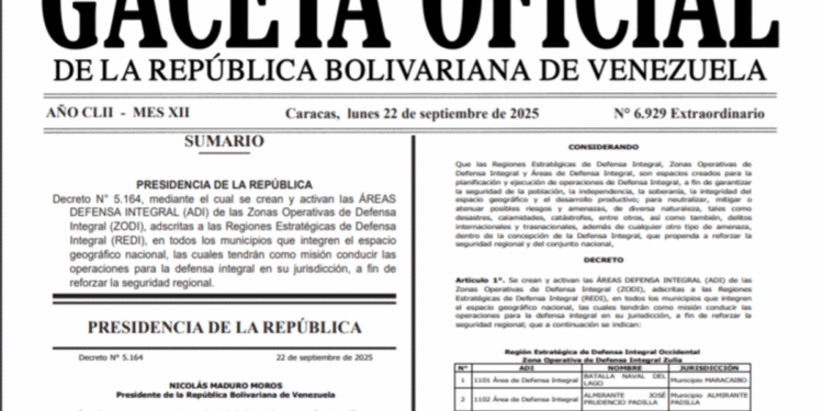 Activaron las Áreas de Defensa Integral para reforzar la seguridad en Venezuela