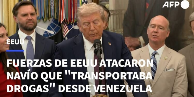 Trump defiende que hay grabaciones de los ocupantes de la lancha de Venezuela atacada que demuestran que eran narcotraficantes