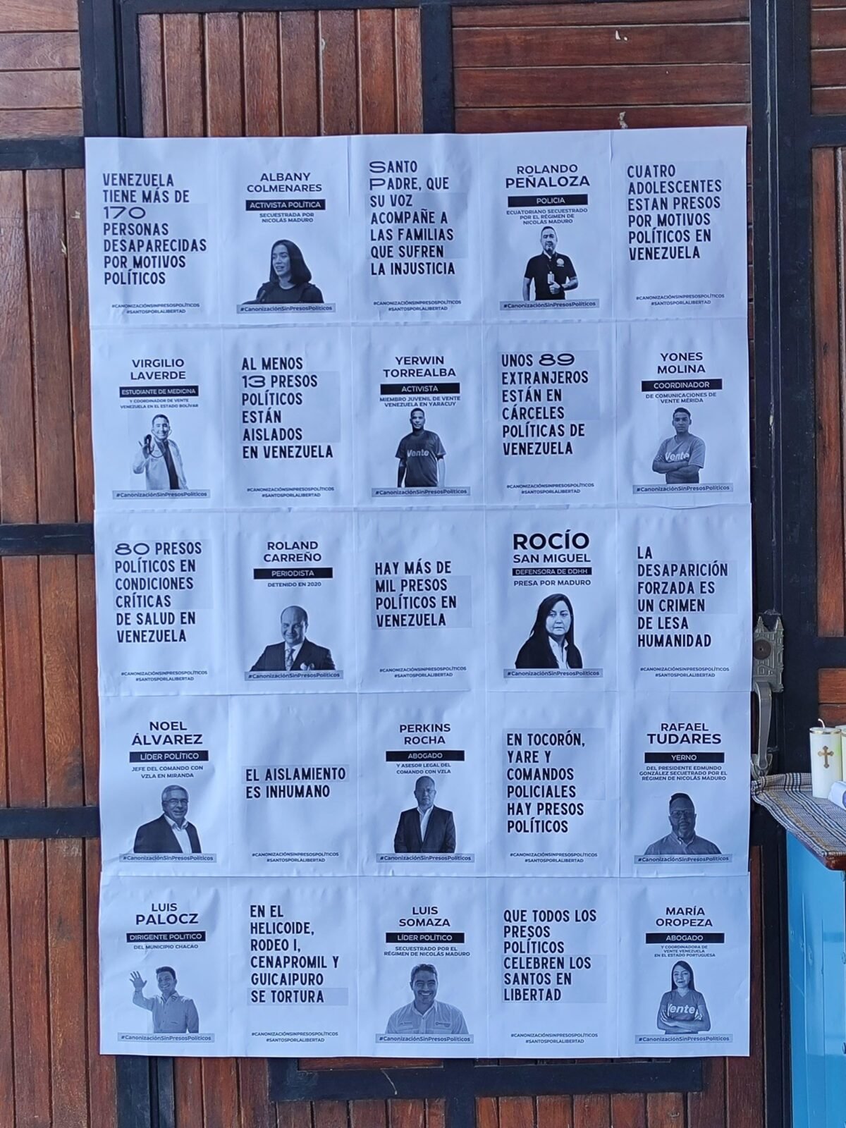En imágenes: venezolanos en el exterior pidieron por una “canonización sin presos políticos” en Venezuela