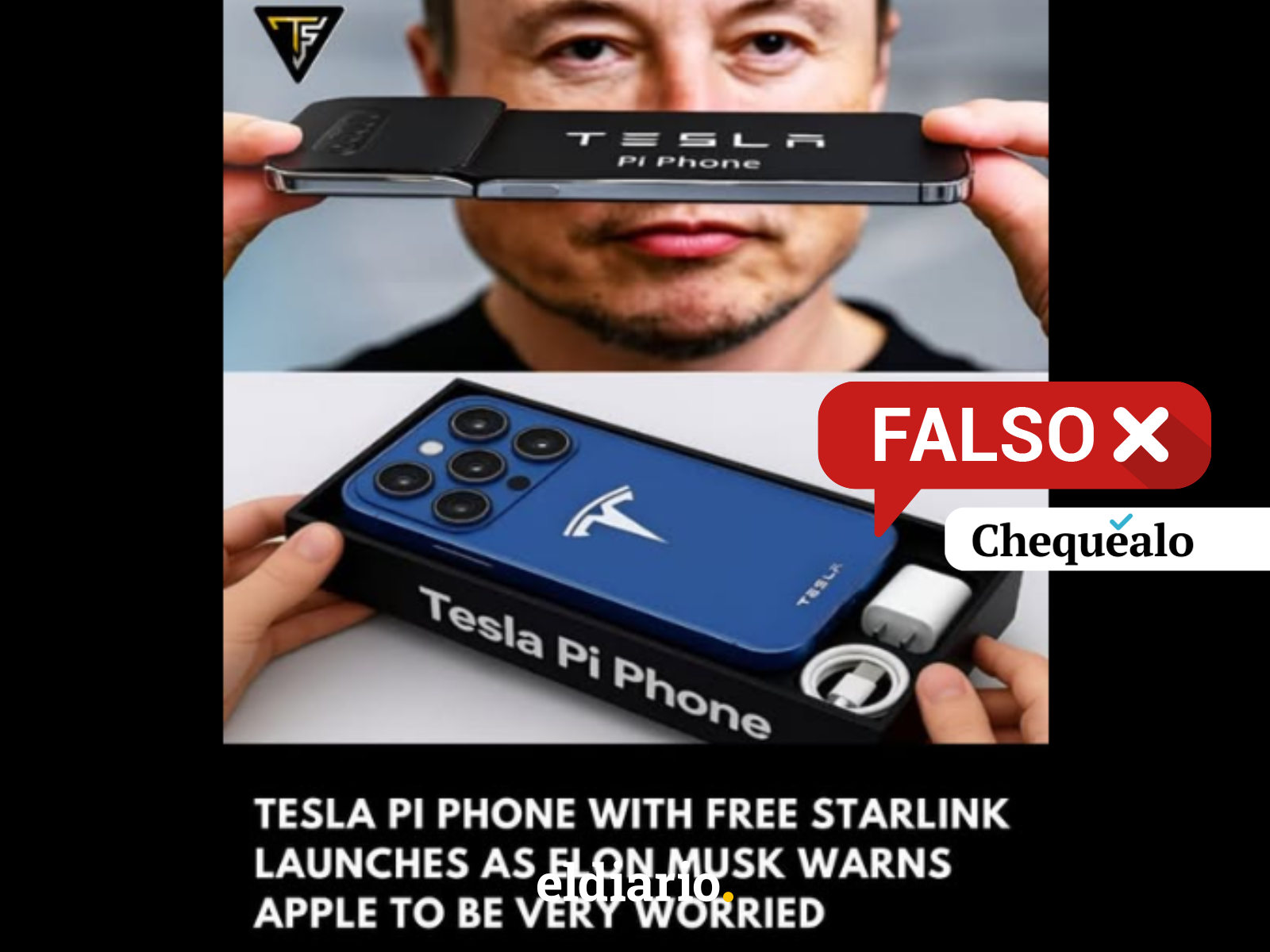 ¿Elon Musk anunció el lanzamiento del teléfono Tesla Pi con funciones sin SIM y sin WiFi?