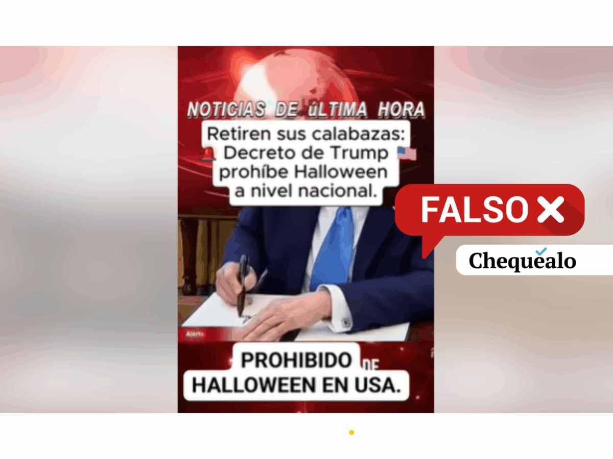 ¿Donald Trump prohibió la celebración de Halloween en Estados Unidos?