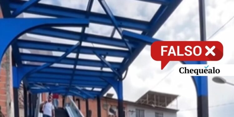 ¿Instalaron una escalera mecánica en el barrio de Petare?