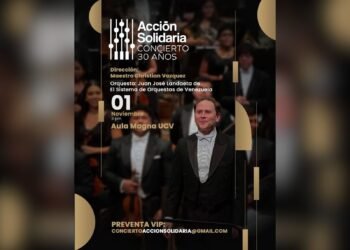 Acción Solidaria celebrará 30 años con un concierto benéfico de la Orquesta Sinfónica Juan José Landaeta