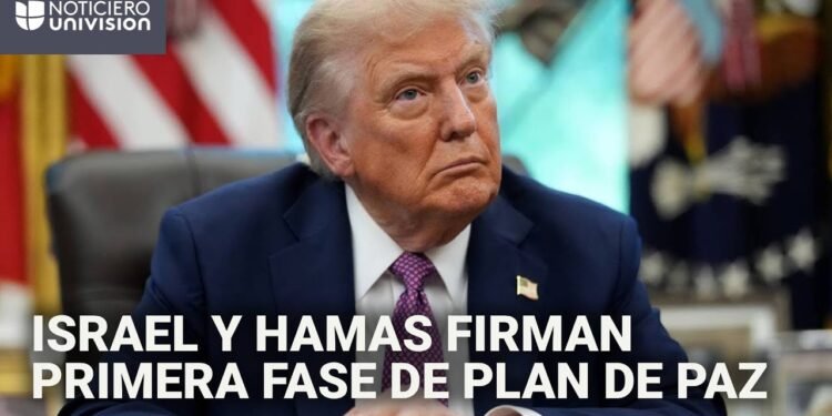 Israel y Hamás firmaron la primera fase del plan de paz para Gaza