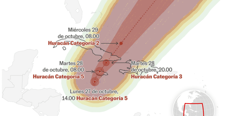 Jamaica comienza a sentir la inminente llegada del “catastrófico” huracán ‘Melissa’, que deja ya tres muertos