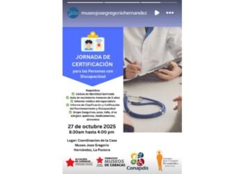Anunciaron jornada de certificación para personas con discapacidad en la Casa Museo José Gregorio Hernández