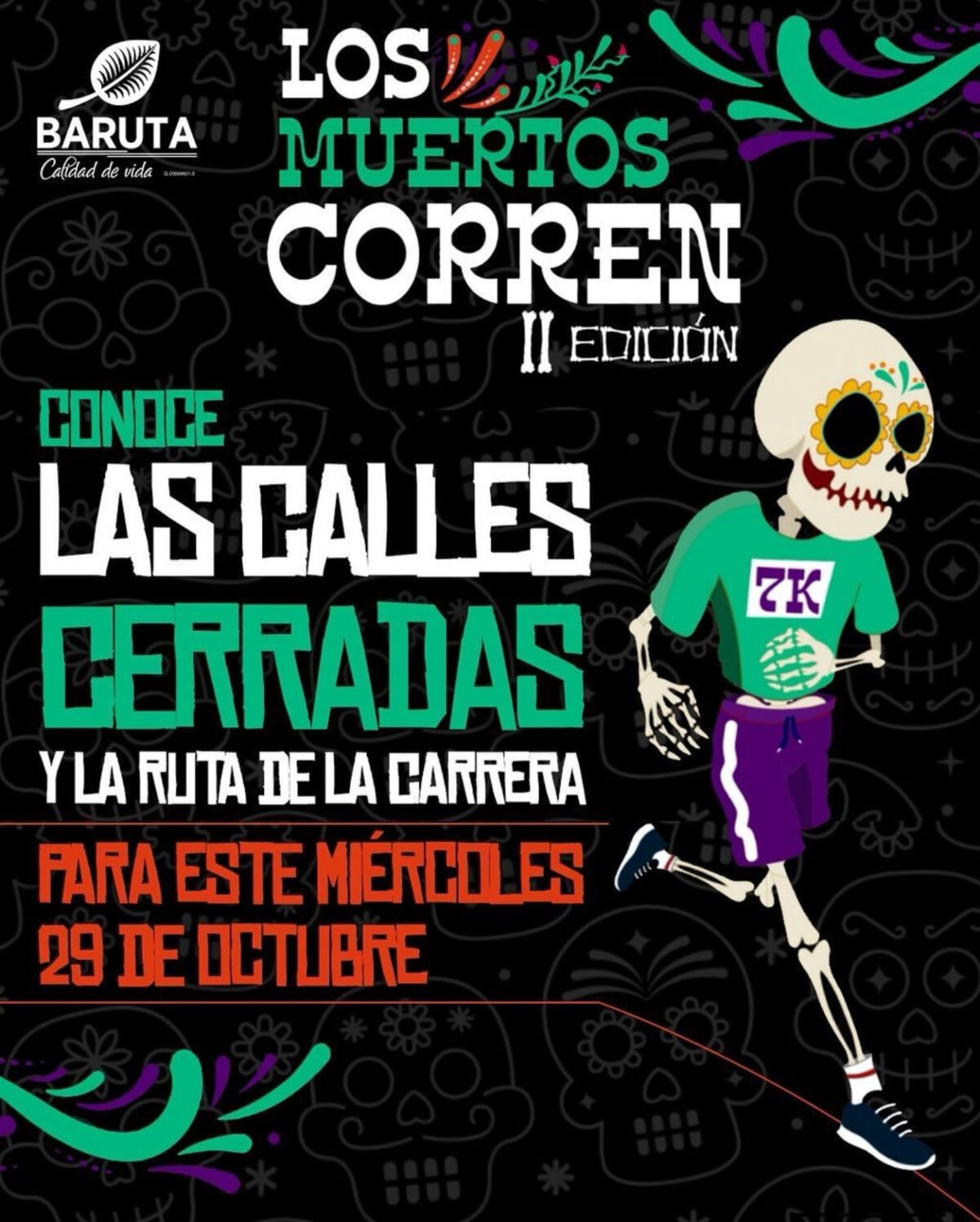 Cerrarán parcialmente calles en Las Mercedes y Bello Monte por la II edición de “Los Muertos Corren”