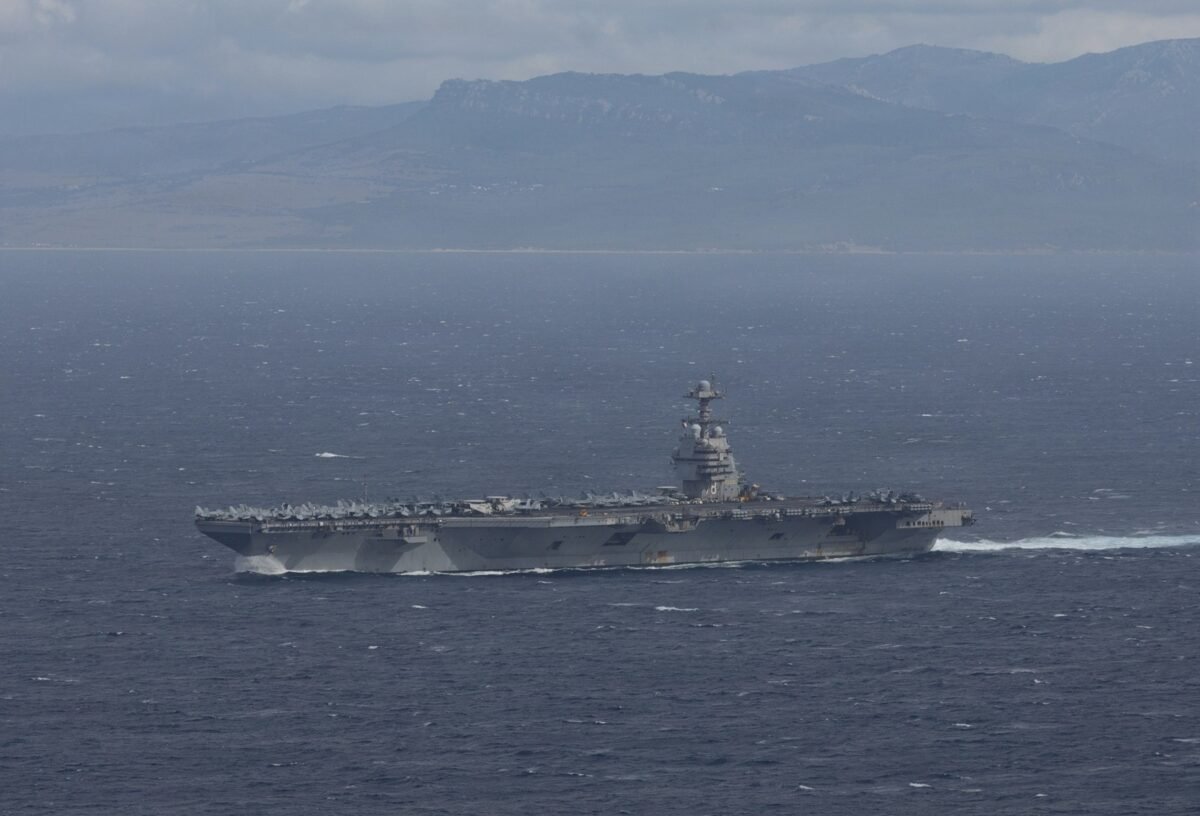 Marina de EE UU confirmó la llegada del portaviones USS Gerald Ford al Atlántico