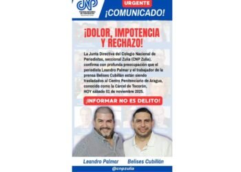 El CNP denunció el traslado de Leandro Palmar y Belices Cubillán a la cárcel de Tocorón