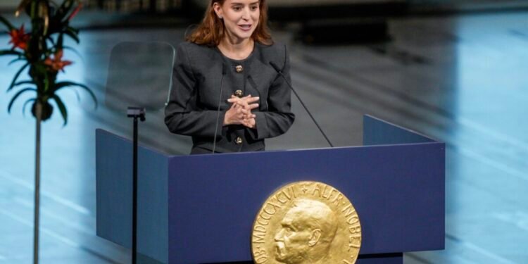 Las frases más importantes del discurso pronunciado por la hija de María Corina Machado en la entrega del Nobel de la Paz