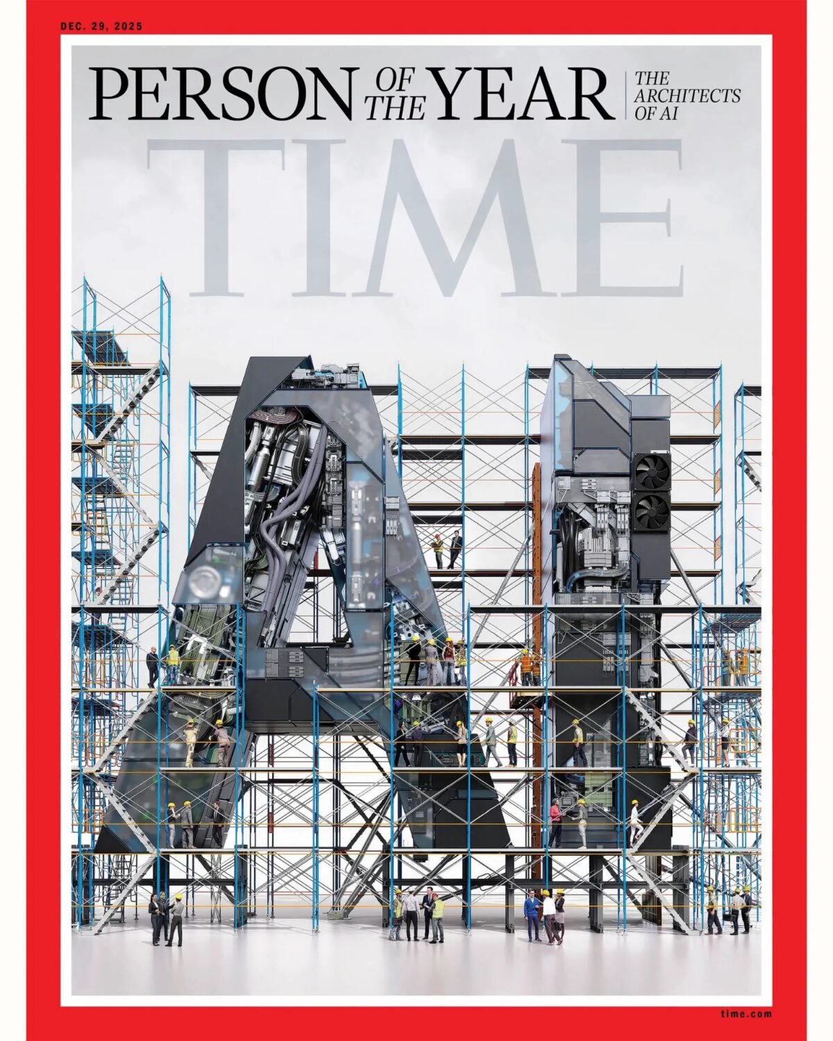 Revista Time nombró a los “arquitectos de la IA” como Persona del Año 2025