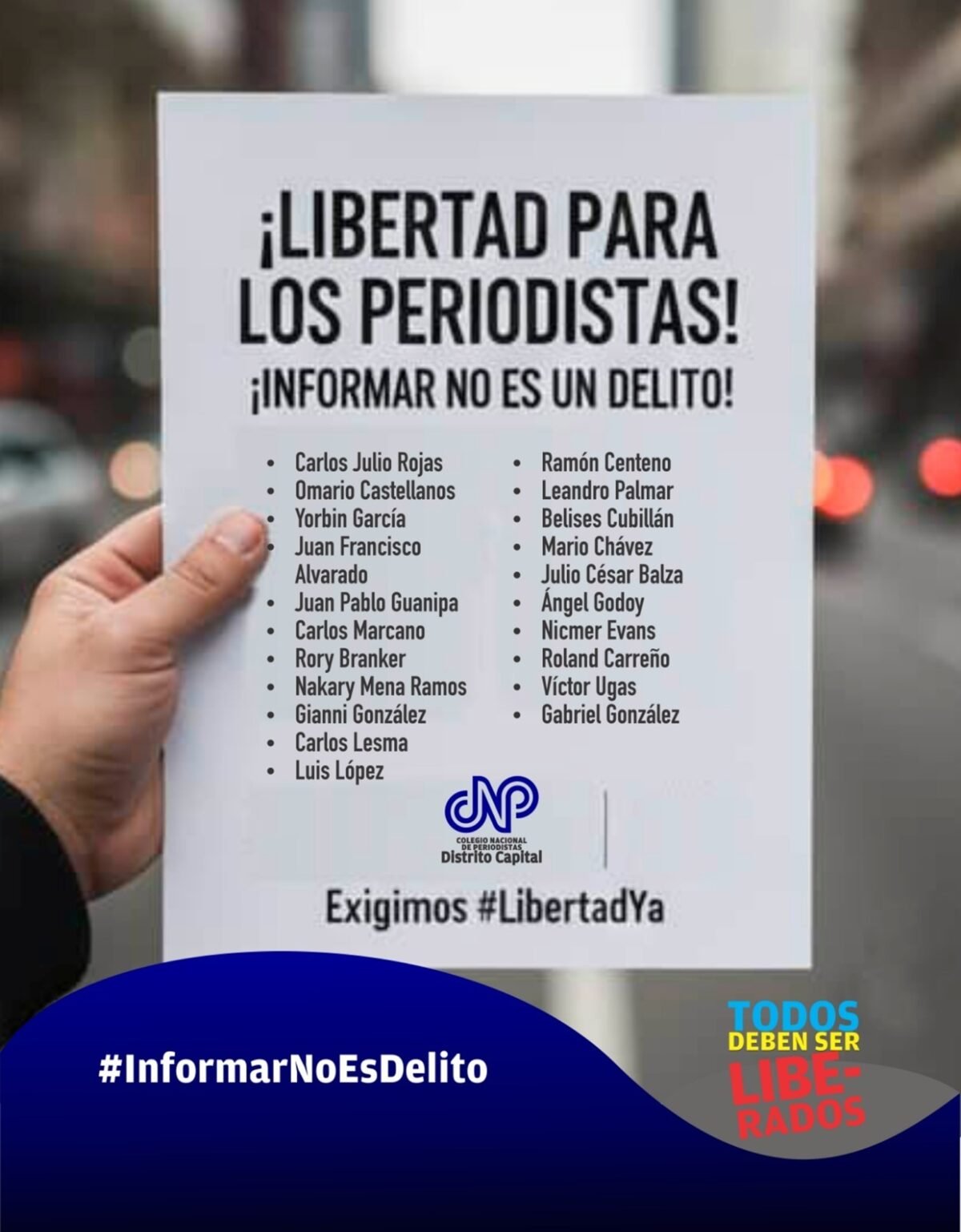 CNP ofreció un balance de agresiones a la prensa entre el 3 y el 11 de enero en Venezuela