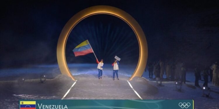 El esquiador venezolano Nicolás Claveau debutó en Milán-Cortina 2026