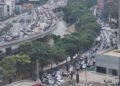 Las imágenes de la congestión vial por el despliegue policial y militar en Bello Monte