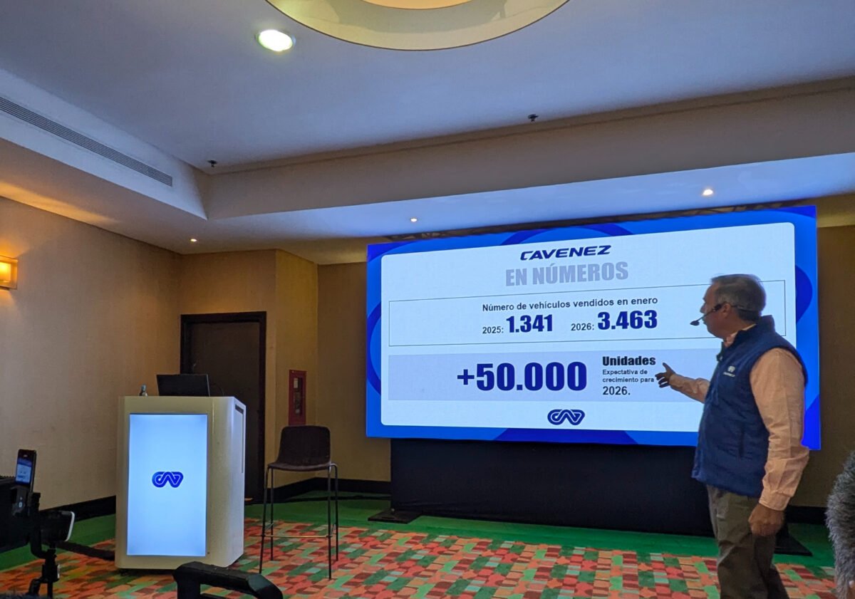 La Cámara Automotriz de Venezuela proyecta venta de 50 mil vehículos en 2026 