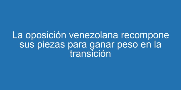 La oposición venezolana recompone sus piezas para ganar peso en la transición