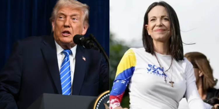 María Corina Machado agradece a Donald Trump por actuar contra «grupos armados, organizaciones criminales y mafias»